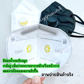 หน้ากาก KN95 วาล์วคู่ สำหรับผู้ใหญ่ พร้อมส่ง