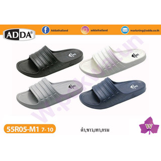 💜💜ADDA รองเท้าแตะ สำหรับผู้ชาย แบบสวม รุ่น 55R05 💙(ไซส์ 7-12) ใส่สบาย