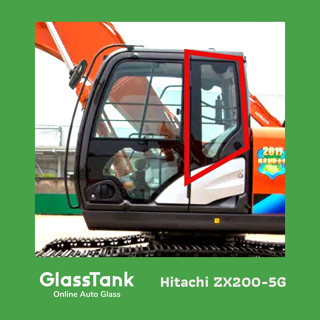 กระจกบานตายหลังซ้าย Hitachi ZX200-5G กระจกแม็คโคร