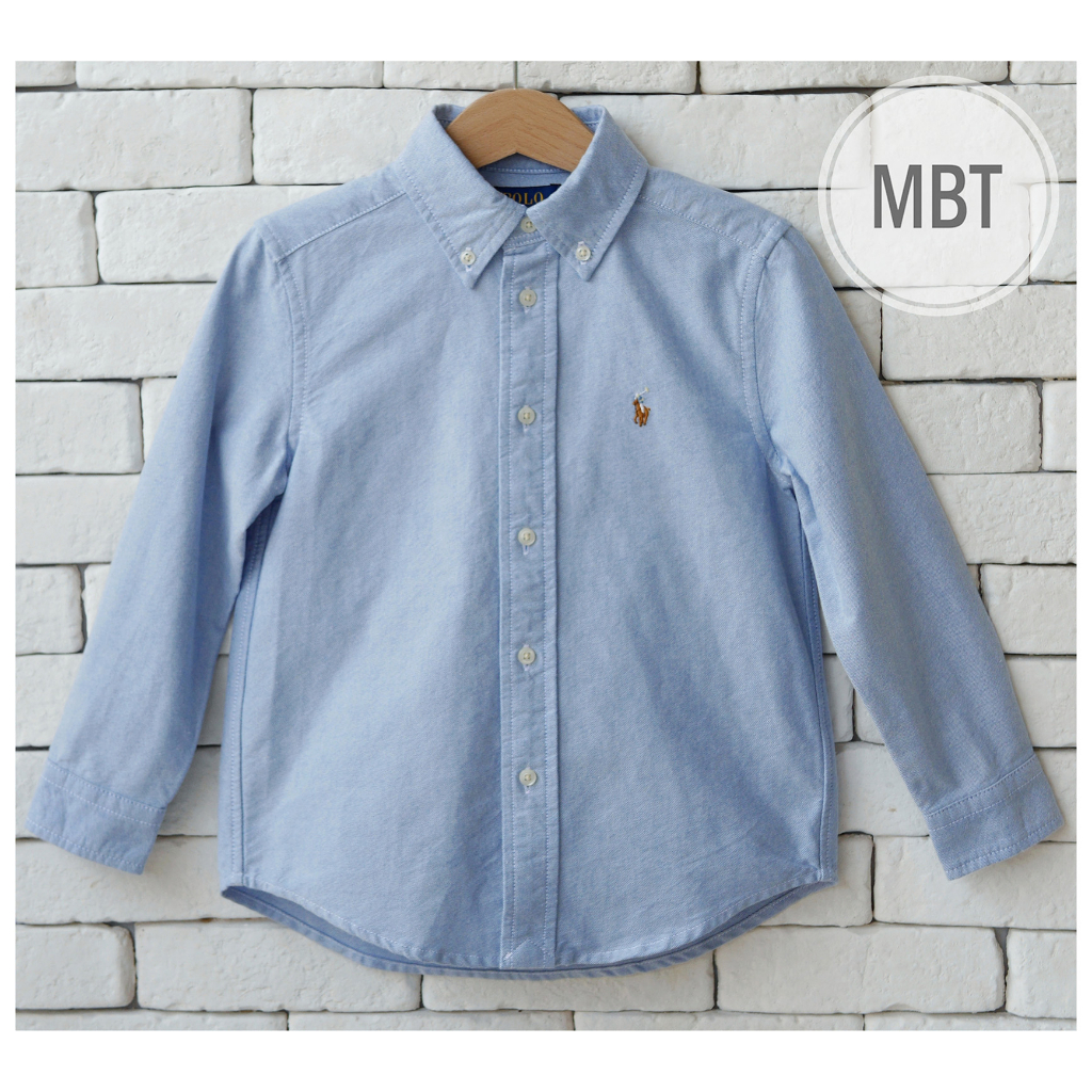 POLO RALPH LAUREN KIDS THE ICONIC OXFORD SHIRT เสื้อเชิ๊ตเด็กผู้ชาย