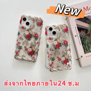 🖤ส่งจากไทยใน24ชม.🖤เคสไอโฟน 14 13 12 11 Pro Max เคส iPhone 11 ดอกไม้ ถุงลมนิรภัยกันตก พกง่ายๆ การป้องกันการตก Case