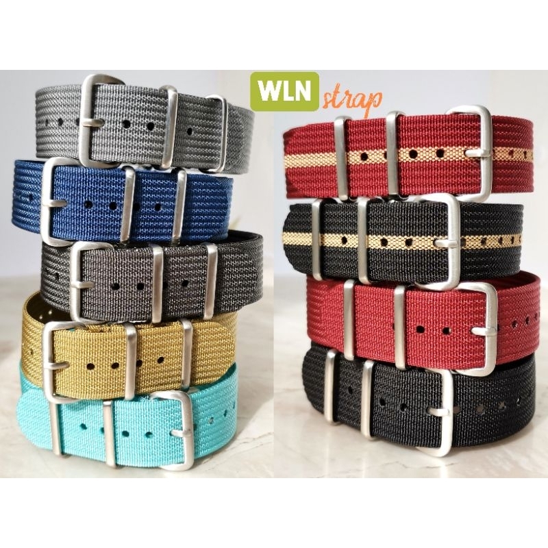 สายนาฬิกา​ PREMIUM​ ribbed nylon​ nato​ strap​ ​​ เนื้อไนล่อนแน่นๆ​ ทนสุดๆ * แค่เปลี่ยน...ก็ดู​เปลี่ยน *​