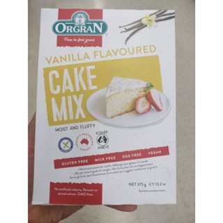 Orgran Gluten Free Vanilla Cake Mix แป้ง สำเร็จรูป ทำ เค้ก วานิลลา 375g