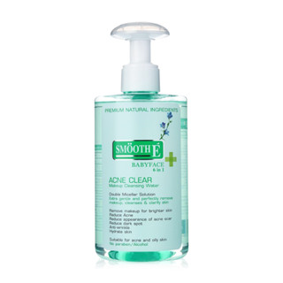 Smooth E Acne Clear Makeup Cleansing Water 300ml คลีนซิ่งสำหรับผู้ที่เป็นสิว ผิวมัน เช็ดเครื่องสำอางสะอาดหมดจด