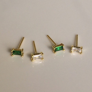 040-littlegirl gifts-ต่างหูเงินแท้s925 mini daimond stud