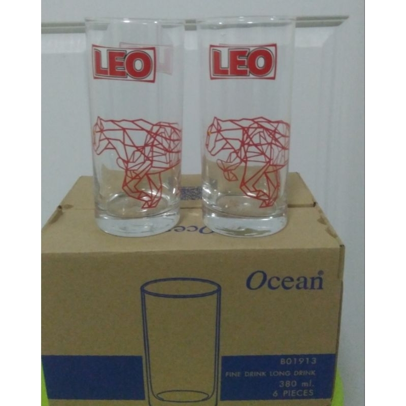 แก้วเบียร์ ลีโอ ขนาด 380 ml. ขายแพค 6ใบ สั่งได้แค่ รูปที่ 3