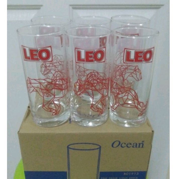 แก้วเบียร์ ลีโอ ขนาด 380 ml. ขายแพค 6ใบ สั่งได้แค่ รูปที่ 4