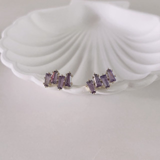 229-littlegirl gifts- Purple Grape Ear Stud s925