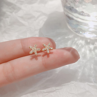 135-littlegirl gifts- Five Petal Flower Stud earrings