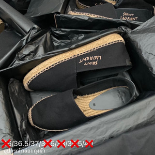 พร้อมส่ง New SAINT LAURENT Canvas Espadrilles