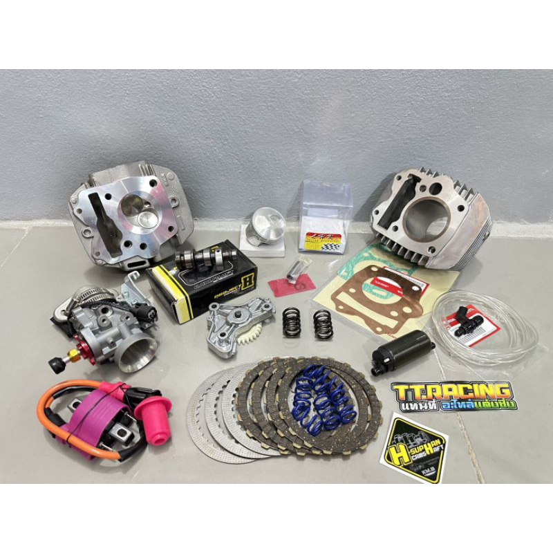 w125iบังลมลูก57/56/54/53มิล เสื้อฝาวาล์วwave125iหัวฉีด ชุดลูกเวฟ125บังลม เสื้อลูกLHK Wave125iบังลม53