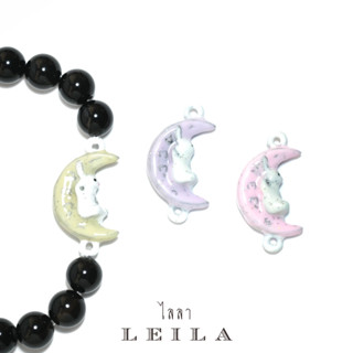 Leila Amulets กระต่ายซบจันทร์ Baby Leila Collection 02 (พร้อมกำไลหินฟรีตามรูป)