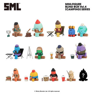 พร้อมส่ง แบบแยก SML mini blindbox camping series, sticky monster lab