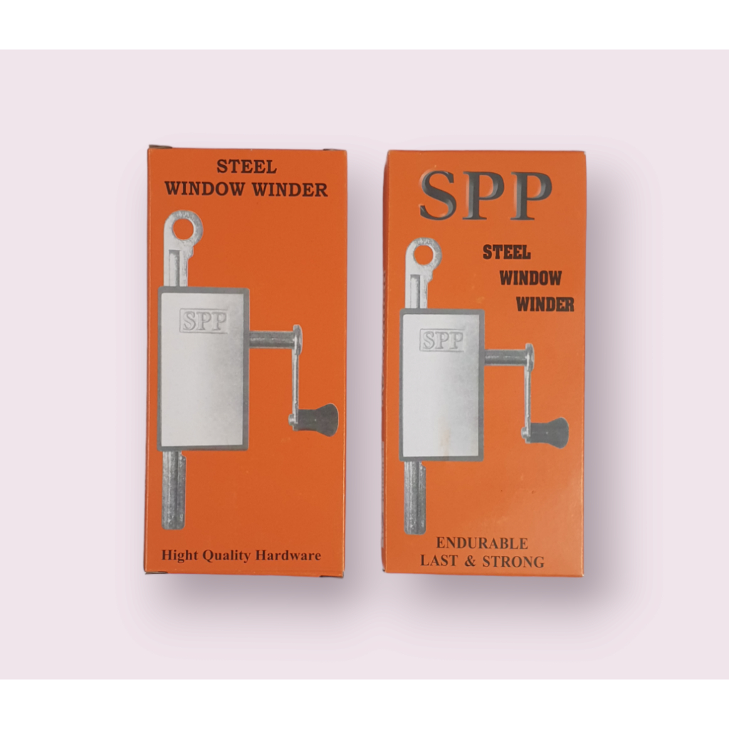 มือหมุน มือหมุนบานเกล็ด ยี่ห้อSPP // สีบอร์น & สีชา & สีขาว