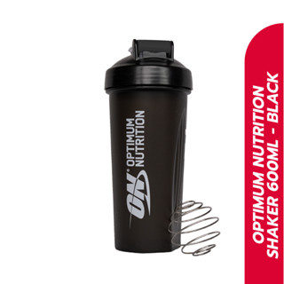 [สินค้าของแถม] Optimum Nutrition Shaker แก้ว Shaker สีดำ ขนาด 600 มิลลิลิตร แก้วชงเวย์