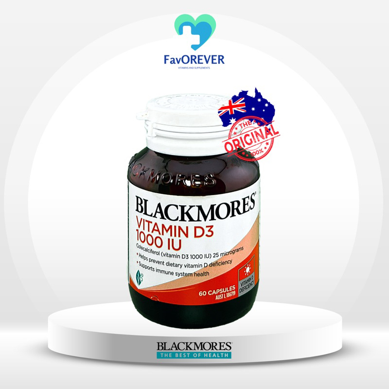🇦🇺 Blackmores Vitamin D3 1000 IU &gt;&gt;60 เม็ด&lt;&lt; แท้ 💯% พร้อมส่ง