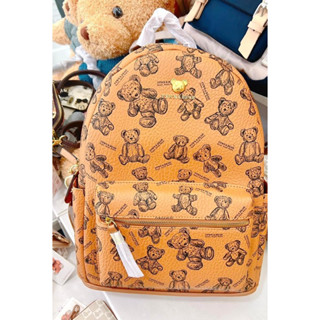 เป้หมีหนัง  ✨น้องหมีลายMใหญ่ ✨กระเป๋าหมี เเบรนด์เเท้ TTWN BEAR พร้อมส่ง XL size BACKPACKS🎒🧸🤩