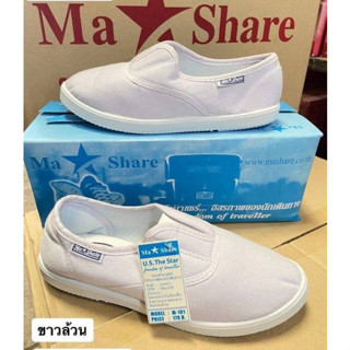 รองเท้าผ้าใบ สลิปออน  มาแชร์ [Ma💥Share] สินค้าขายดี    รุ่น M101 Size 36-43 พร้อมกล่อง