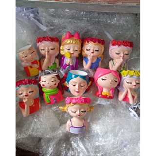 กระถางตุ๊กตาเซ็ต12ใบ🌵🪴