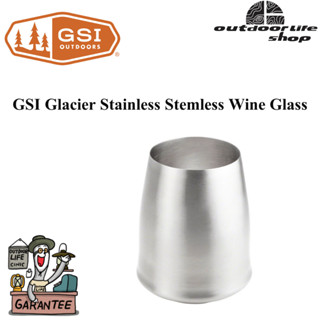 GSI Glacier Stainless Stemless Wine Glass แก้วไวน์สแตนเลสทรงต่ำ