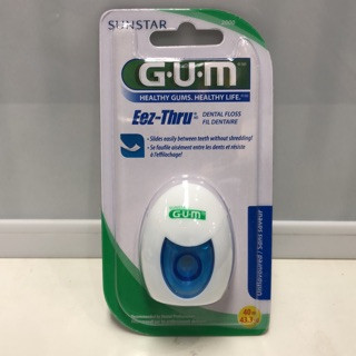 ไหมขัดฟัน Gum Eez-Thru ไหมขัดฟันเส้นแบน แบบซาติน ยาว 40 เมตร