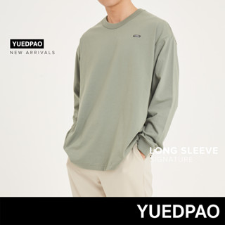 Yuedpao No.1 เสื้อยืดSignature Longsleeve Summer ผ้าหนาทรงสวย ยับยากรีดง่าย รับประกันไม่ย้วย 2 ปี สี Forest fog