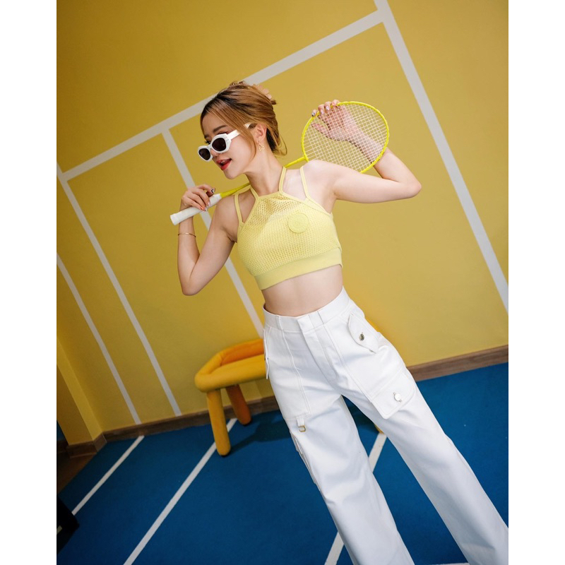 SARAH WHITE JEAN PANTS กางเกงีนส์ขายาว ผู้หญิง