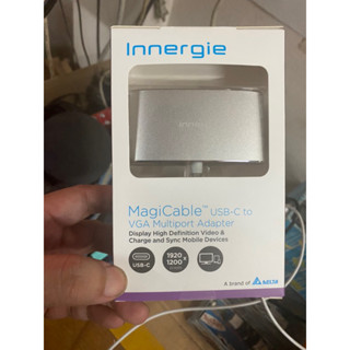 Innergie MagiCable USB-C To VGA อุปกรณ์แสดงผลวิดีโอ HD ชาร์จ และเชื่อมต่ออุปกรณ์มือถือ