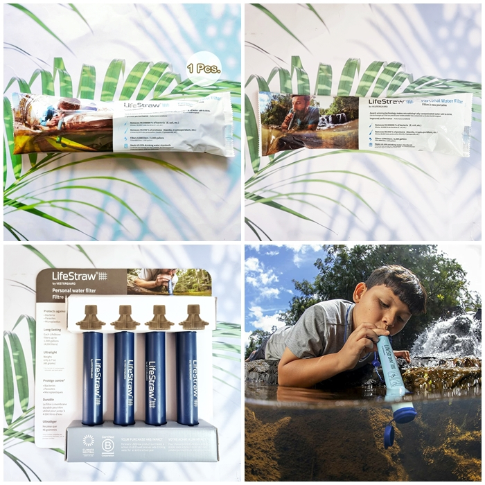 (LifeStraw®) Personal Water Filter By Vestergaaed หลอดกรองน้ำแบบพกพา หลอดดูดกรองน้ำส่วนบุคคล สำหรับตั้งแคมป์ เดินป่า
