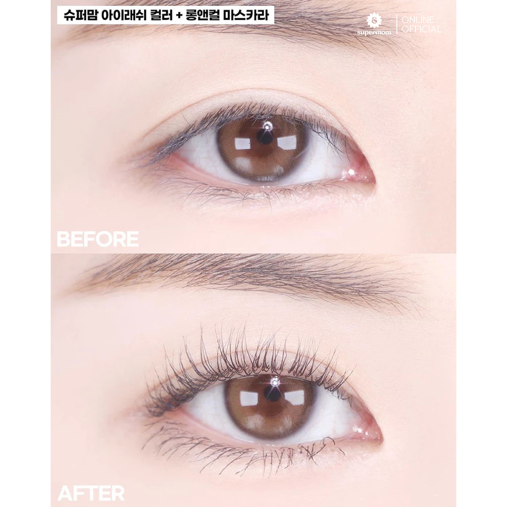 SUPERMOM l LONG & CURLING MASCARA มาสคาร่า เนื้อมัลติเจล สูตรเกาหลี ขนตายาว ติดทนนาน กันน้ำกันเหงื่อ VEGAN ปริมาณ 7 กรัม thumbnail 9
