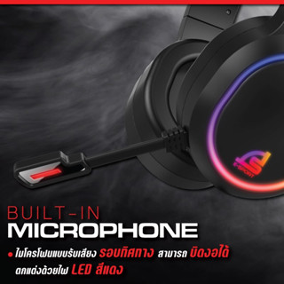 SIGNO Stereo RGB Gaming Headphone MORISMO รุ่น HP-835 (Black) (หูฟัง เกมส์มิ่ง)