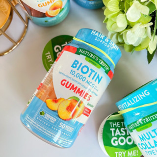 Natures Truth Biotin 10,000 MCG Gummies 50 เม็ด