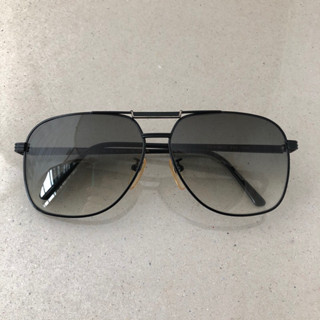 แว่นกันแดดวินเทจแท้ Monalisa : Black Square Aviator