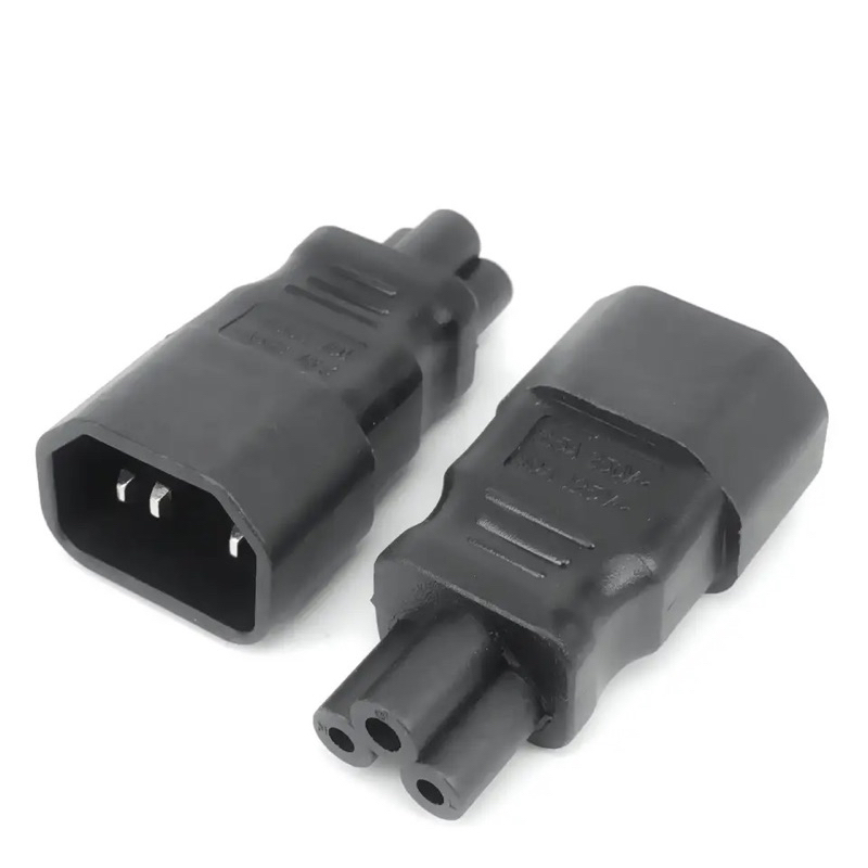 1PC Universal Power Adapter IEC 320 C14 To C5อะแดปเตอร์ Converter C5 To C14ไฟ AC Socket 3 pin IEC320