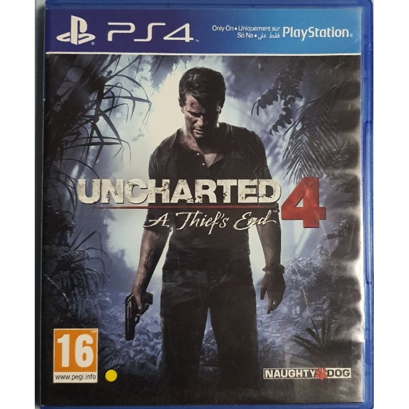 แผ่นเกมส์ Uncharted 4 ps4  สินค้ามือสอง