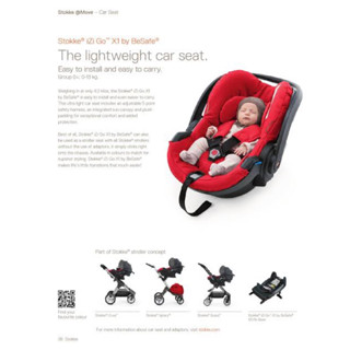 กระเช้า คาร์ซีท Stokke Besafe มีขาค้ำ มาพร้อมซัพพอทแท้ สภาพนางฟ้า