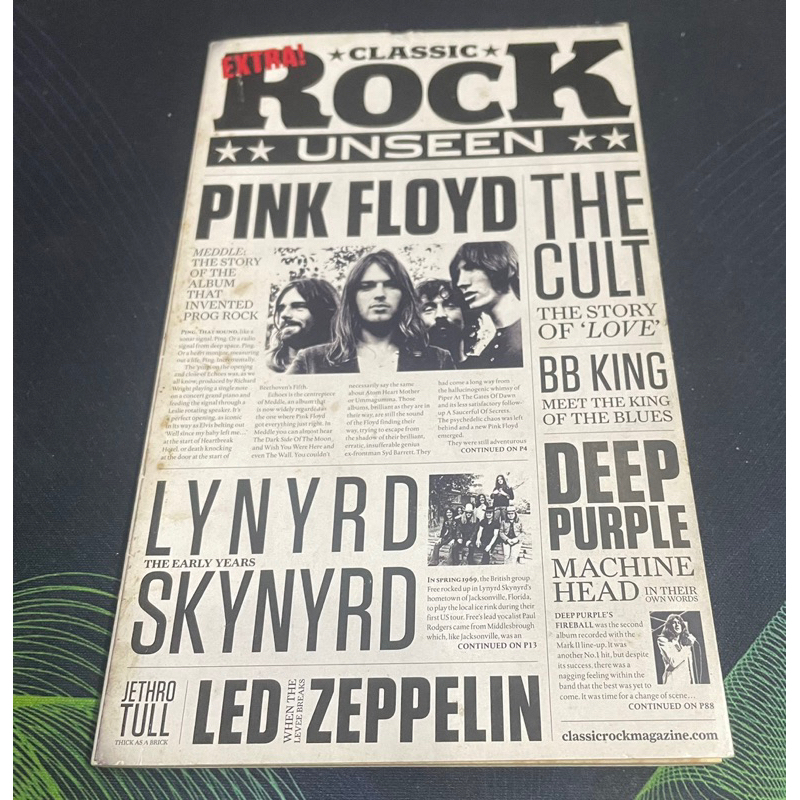 (4) หนังสือ Classic Rock Unseen Pink Floyd