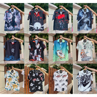 ไซส์ M-3XL เสื้อเชิ้ต ลายญี่ปุ่น ผ้านิ่มใส่สบาย สินค้ามาใหม่พร้อมส่ง