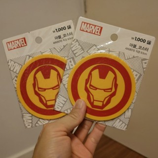 [2 ชิ้น 150.-] ที่รองแก้ว ไอรอนแมน Iron man ลิขสิทธิ์แท้ หิ้วจากช็อปเกาหลี