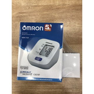 เครื่องวัดความดันอัตโนมัติ OMRON รุ่น HEM-7120 แถมฟรี adaptor มีความแม่นยำและเที่ยงตรง เตือนเมื่อหัวใจเต้นผิดปกติได้