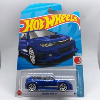 รถเหล็ก Hotwheels SUBARU WRX STI สีน้ำเงิน (ib40)