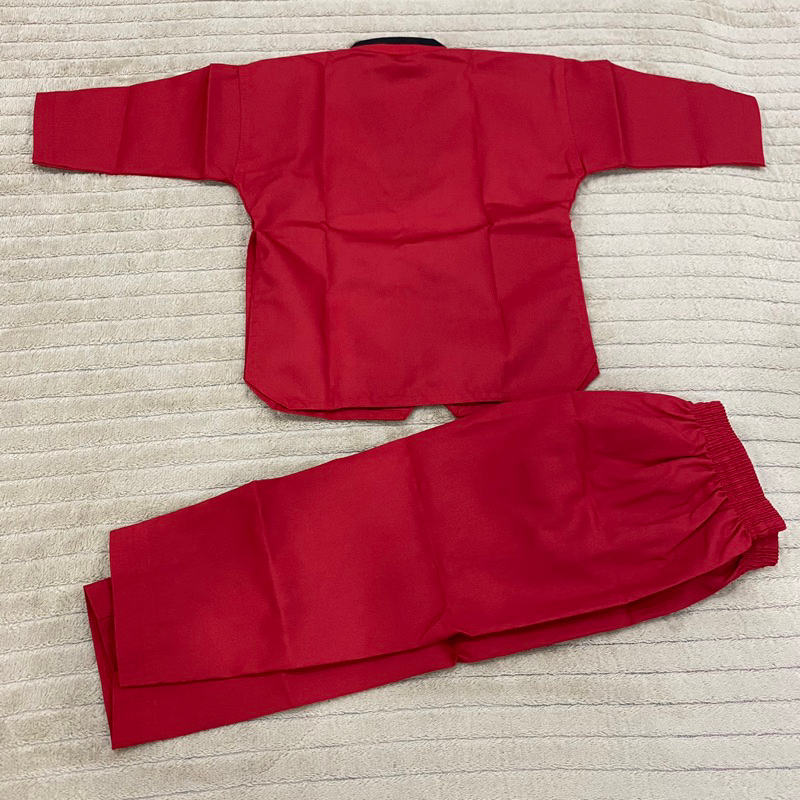 A6# ไซส์100-180 ชุดเทควันโด้สีแดง ชุดเทควันโด ชุดเทควันโด้เด็ก ชุดเทควันโด้ผู้ใหญ่ ชุดสีเทควันโด แดง ชุดเทควันโดสีแดง - รูปที่ 5