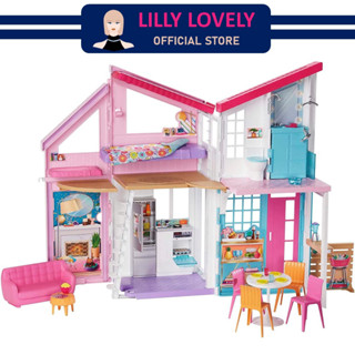 Barbie Malibu House Playset บ้านตุ๊กตาบาร์บี้ขนาดใหญ่ รุ่น FXG57