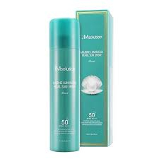 JM Solution Marine Pearl Sun Spray 180ml. สเปร์ยกันแดดสีเขียว