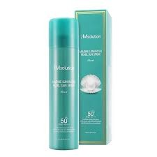 JM Solution Marine Pearl Sun Spray 180ml. สเปร์ยกันแดดสีเขียว