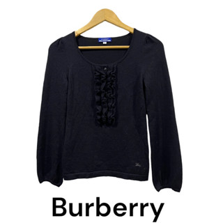 สินค้ามือสองแบรนด์เนมแท้เสื้อผู้หญิงแขนยาวเบอเบอรี่