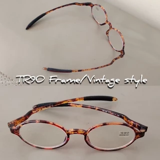 แว่นตาป้องกันแสงสีฟ้า Anti-blue TR90 READING GLASSES รุ่น 1189 กลมรี แว่นสายตายาว แว่นตาอ่านหนังสือ กลมกลม เบาพิเศษ