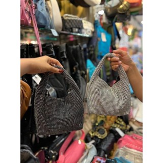 กระเป๋าคริสตัล Crystal Alexander Wang with Crossbody Bag