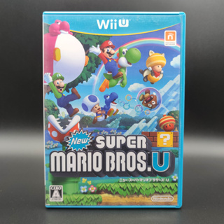 new Super Mario Bros U แผ่นมีรอยนิดหน่อย เล่นได้ Nintendo Wii U มีกล่องใสสวม เพื่อเก็บสะสมให้