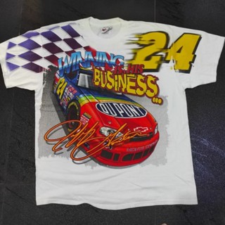 🥇เสื้อยืด NASCAR วินเทจ OVP Jeff Gordon no.24  racing team ปี 1999  น่าสะสม สภาพดีๆหายากครับ🏆